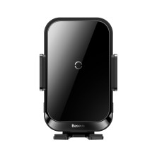 Беспроводное автомобильное зарядное устройство Baseus Halo Electric Wireless Charging Car Mount с технологией Qi 15W Черный
