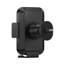 Беспроводное автомобильное зарядное устройство Baseus Halo Electric Wireless Charging Car Mount с технологией Qi 15W Черный