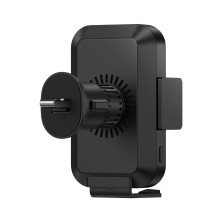 Беспроводное автомобильное зарядное устройство Baseus Halo Electric Wireless Charging Car Mount с технологией Qi 15W Черный