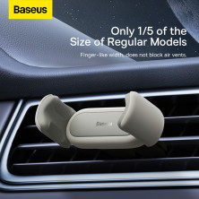 Автодержатель для телефона Baseus Steel Cannon 2 Air Outlet Car Mount в воздуховод Белый