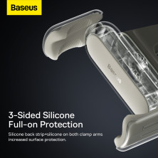 Автодержатель для телефона Baseus Steel Cannon 2 Air Outlet Car Mount в воздуховод Белый