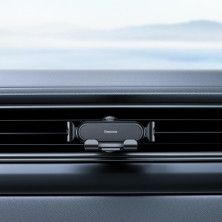 Автодержатель для телефона Baseus Stable Gravitational Car Mount Lite Air Outlet в воздуховод Черный