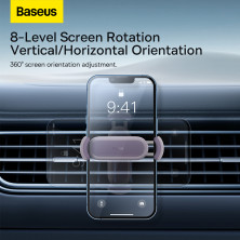 Автодержатель для телефона Baseus Steel Cannon 2 Air Outlet Car Mount в воздуховод Фиолетовый