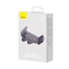 Автодержатель для телефона Baseus Steel Cannon 2 Air Outlet Car Mount в воздуховод Фиолетовый