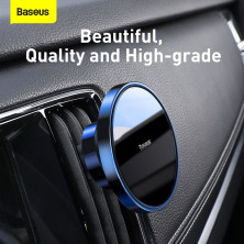 Автодержатель для телефона Baseus Magnetic Car Mount на торпедо и в воздуховод Синий