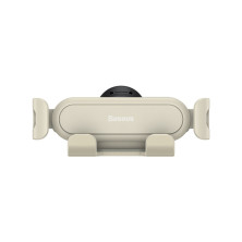Автотримач для телефона Baseus Stable Gravitational Car Mount Lite Air Outlet в повітропровід Білий