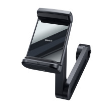 Автодержатель на подголовник для телефона Baseus Energy Storage Backseat Holder с беспроводной зарядкой Qi 15W Черный