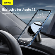 Автодержатель для телефона Baseus Magnetic Car Mount на торпедо и в воздуховод Черный
