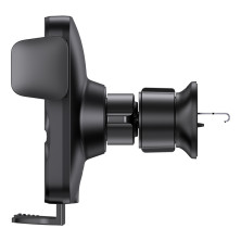 Беспроводное автомобильное зарядное устройство Baseus Wisdom Auto Alignment Car Mount Wireless Charger с технологией Qi 15W Черный