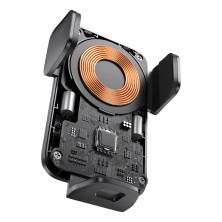 Беспроводное автомобильное зарядное устройство Baseus Wisdom Auto Alignment Car Mount Wireless Charger с технологией Qi 15W Черный