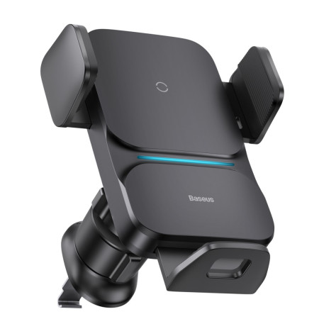 Беспроводное автомобильное зарядное устройство Baseus Wisdom Auto Alignment Car Mount Wireless Charger с технологией Qi 15W Черный