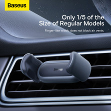 Автодержатель для телефона Baseus Steel Cannon 2 Air Outlet Car Mount в воздуховод Черный