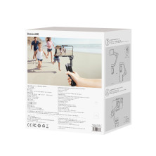 Стедікам Baseus Control Smartphone Handheld Folding Gimbal Stabilizer трьохосьовий стабілізатор для смартфона Чорний