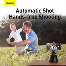 Смарт тримач для смартфона одновісний стабілізатор Baseus 360°AI Following Shot Tripod Head Чорний