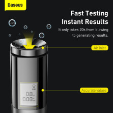 Алкотестер цифровий портативний Baseus Digital Alcohol Tester Чорний