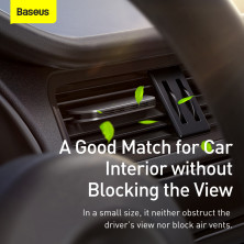 Ароматизатор в машину Baseus Metal Paddle Car Car Air Freshener і 3 арома-картриджі Сріблястий