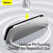 Ароматизатор в машину Baseus Metal Paddle Car Car Air Freshener і 3 арома-картриджі Сріблястий