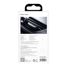 Ароматизатор в машину Baseus Metal Paddle Car Car Air Freshener і 3 арома-картриджі Чорний