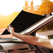 Сонцезахисна шторка автомобільна Baseus Auto Close Car Front Window Sunshade 65х140 см Сріблястий