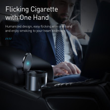 Автомобильная пепельница в подстаканник Baseus Premium Car Ashtray Серый
