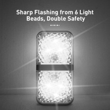 Сигнальна лампа відкриття дверей автомобіля Baseus Door Open Warning Light набір 2 штуки Білий