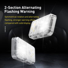 Сигнальна лампа відкриття дверей автомобіля Baseus Door Open Warning Light набір 2 штуки Білий
