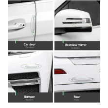 Протиударні накладки на двері автомобіля Baseus Airbag Bumper Strip набір 4 штуки Прозорий