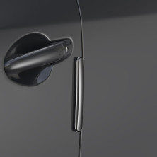Протиударні накладки на двері автомобіля Baseus Streamlined Car Door Bumper Strip набір 4 штуки Чорний