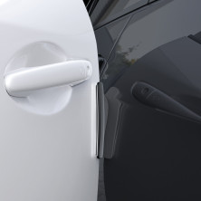 Протиударні накладки на двері автомобіля Baseus Streamlined Car Door Bumper Strip набір 4 штуки Чорний