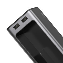 Автомобільний органайзер Baseus Deluxe Metal Armrest Console Organizer c 2USB виходами і підсклянником Чорний