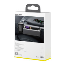 Автомобільний органайзер Baseus Deluxe Metal Armrest Console Organizer c 2USB виходами і підсклянником Чорний