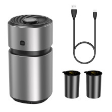 Ароматизатор в машину Baseus Breeze fan Air Freshener for Vehicles с 2 ароматами Cologne и Ocean Серебристый