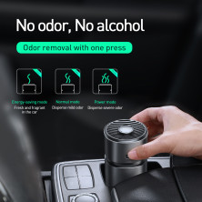 Ароматизатор в машину Baseus Breeze fan Air Freshener for Vehicles з 2 ароматами Cologne та Ocean Чорний