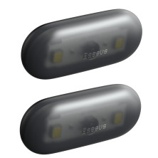 Додаткове Led підсвічування в бардачок автомобіля Baseus Capsule Car Interior Lights набір 2 штуки Чорний