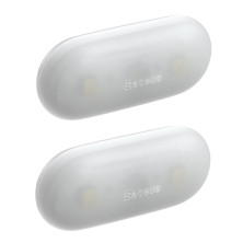 Додаткове Led підсвічування в бардачок автомобіля Baseus Capsule Car Interior Lights набір 2 штуки Білий