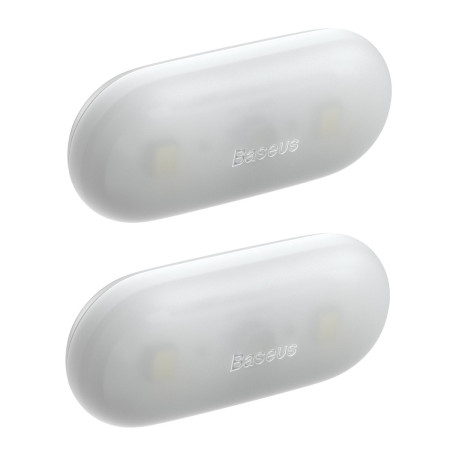 Дополнительная Led подсветка в бардачок автомобиля Baseus Capsule Car Interior Lights набор 2 штуки Белый