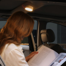 Лампа на сонячній батареї з акумулятором для автомобіля Baseus In-car Solar Reading Lamp Білий