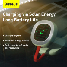 Лампа на сонячній батареї з акумулятором для автомобіля Baseus In-car Solar Reading Lamp Білий