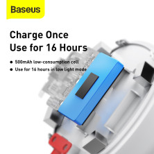 Лампа на сонячній батареї з акумулятором для автомобіля Baseus In-car Solar Reading Lamp Білий