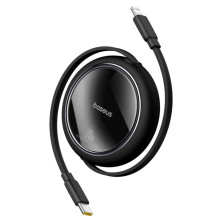 Кабель Baseus Free2Pull Retractable Fast Charging Data Cable Type-C to Lightning PD 20W 1m Черный
