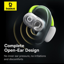 Бездротові навушники відкритого типу Baseus Eli Sport 1 Open-Ear Wireless TWS Earbuds IPX4 Салатовий