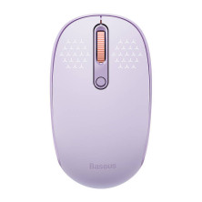 Беспроводная мышка Baseus F01B Tri-Mode Wireless Mouse 2.4G/BT1+BT2 800-1200-1600dpi Фиолетовый