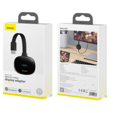 HDMI адаптер Baseus Meteorite Shimmer Wireless Display Adapter видео-адаптер беспроводной Черный