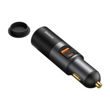 Автомобільний зарядний пристрій Baseus Share Together Fast Charge Car Charger 120W USB+Type-C + 1 Прикурювач Сірий