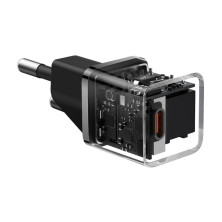 Мережевий зарядний пристрій Baseus GaN5 Fast Charger 1C PD3.0 20W Type-C 3A Чорний