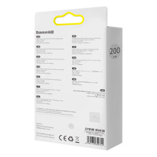 Кабель Baseus Crystal Shine Series Fast Charging Data Cable Type-C to Lightning PD 20W 2m Блакитний