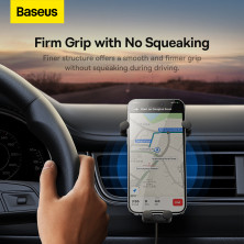 Бездротовий автомобільний зарядний пристрій Baseus Stable Gravitational Wireless Charging Car Mount Pro з технологією Qi 15W Чорний
