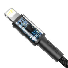 Кабель Baseus High Density Braided Fast Charging Data Cable Type-C to Lightning PD 20W 1m Черный