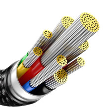 Кабель Baseus Tungsten Gold Fast Charging Data Cable Type-C to Type-C 240W 2m Черный