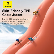 Кабель Baseus 0℃ Series Fast Charging Data Cable Type-C to Lightning PD 20W 2m Оранжевый